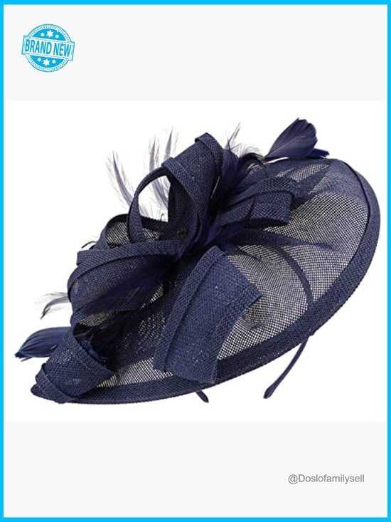 Derby Fascinator Headband Wedding Hair Clip Tea Party Hat Women Elegant